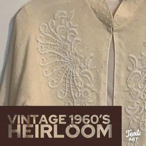 Bead embellished 1960s lined sweater